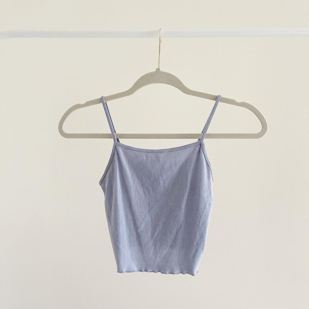 Forever 21 Cropped Lettuce Hem Tank